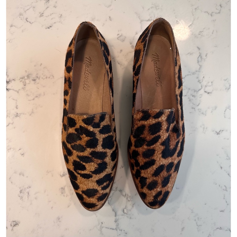 Madewell The Orson Loafer in Leopard Print - Size 6 1/2 - Picture 3 of 13